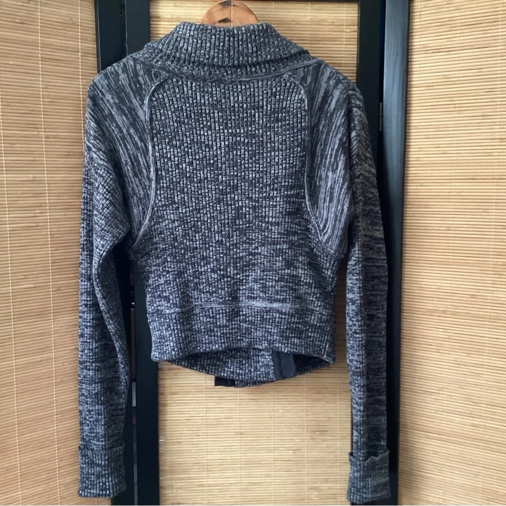 ♦️ Anthropologie Margaret O’Leary designer moto sweater jacket Sz S EUC